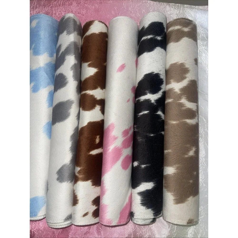 Cow Print Patterned Fabric Rolls Assorted Colors